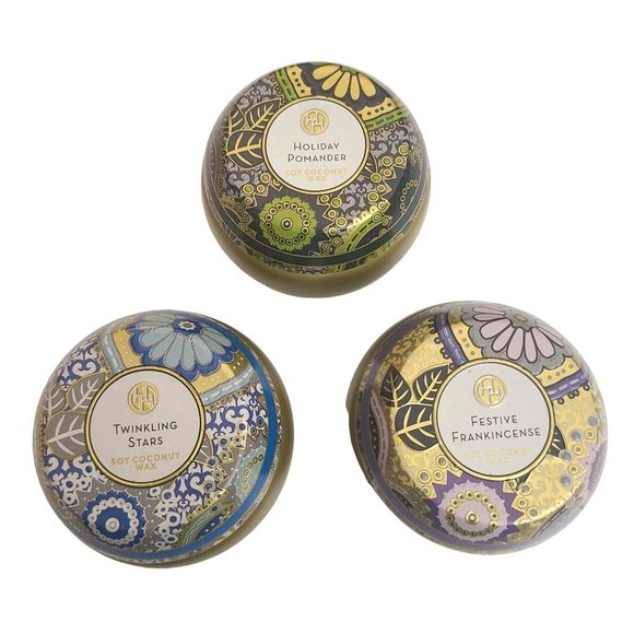 Huntington Home Accents Aldi Huntington Home Set Of 3 Tin Candles